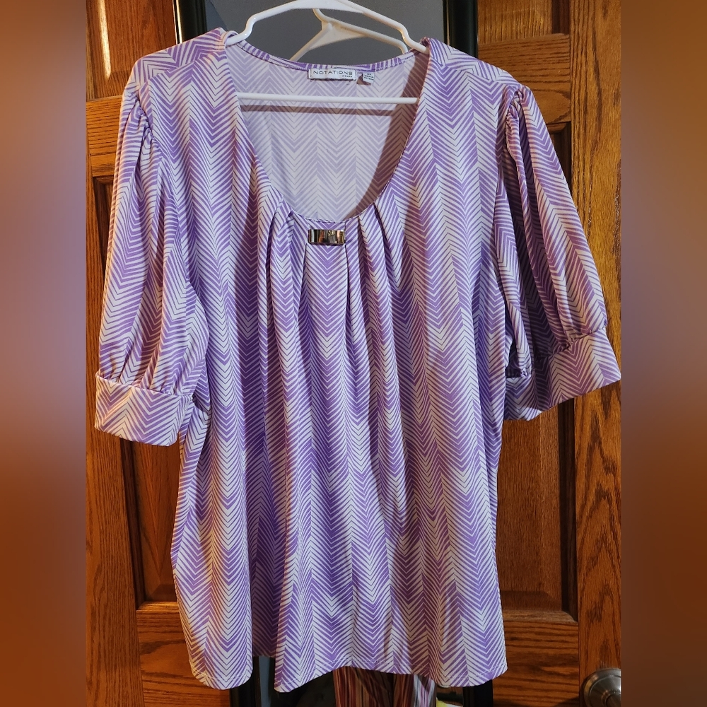 Purple Notations shirt